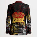 Gold Coast Suns Blazer Urban Graffiti Street Art - Bold Abstract Spray Paint