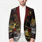 Gold Coast Suns Blazer Urban Graffiti Street Art - Bold Abstract Spray Paint