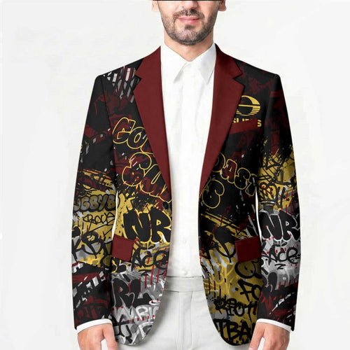 Gold Coast Suns Blazer Urban Graffiti Street Art - Bold Abstract Spray Paint