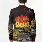 Gold Coast Suns Blazer Urban Graffiti Street Art - Bold Abstract Spray Paint