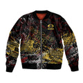 Gold Coast Suns Bomber Jacket Urban Graffiti Street Art - Bold Abstract Spray Paint