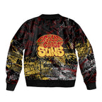 Gold Coast Suns Bomber Jacket Urban Graffiti Street Art - Bold Abstract Spray Paint