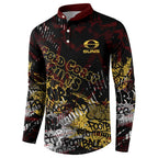 Gold Coast Suns Button Sweatshirt Urban Graffiti Street Art - Bold Abstract Spray Paint