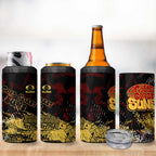 Gold Coast Suns 4 in 1 Can Cooler Tumbler Urban Graffiti Street Art - Bold Abstract Spray Paint