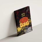 Gold Coast Suns Canvas Wall Art Urban Graffiti Street Art - Bold Abstract Spray Paint