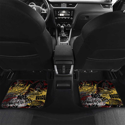 Gold Coast Suns Car Mats Urban Graffiti Street Art - Bold Abstract Spray Paint