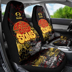 Gold Coast Suns Car Seat Cover Urban Graffiti Street Art - Bold Abstract Spray Paint