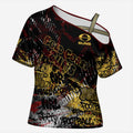 Gold Coast Suns Cross Shoulder Shirt Urban Graffiti Street Art - Bold Abstract Spray Paint