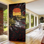 Gold Coast Suns Door Cover Urban Graffiti Street Art - Bold Abstract Spray Paint