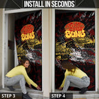 Gold Coast Suns Door Cover Urban Graffiti Street Art - Bold Abstract Spray Paint