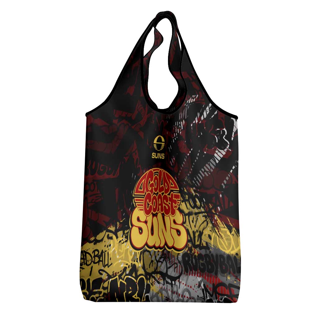 Gold Coast Suns Grocery Bag Urban Graffiti Street Art - Bold Abstract Spray Paint