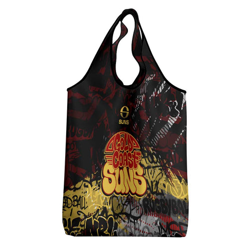 Gold Coast Suns Grocery Bag Urban Graffiti Street Art - Bold Abstract Spray Paint