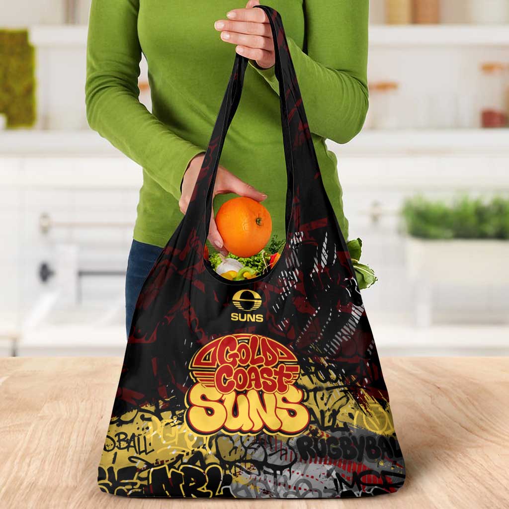 Gold Coast Suns Grocery Bag Urban Graffiti Street Art - Bold Abstract Spray Paint