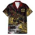 Gold Coast Suns Hawaiian Shirt Urban Graffiti Street Art - Bold Abstract Spray Paint