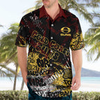 Gold Coast Suns Hawaiian Shirt Urban Graffiti Street Art - Bold Abstract Spray Paint