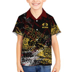 Gold Coast Suns Hawaiian Shirt Urban Graffiti Street Art - Bold Abstract Spray Paint
