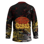 Gold Coast Suns Hockey Jersey Urban Graffiti Street Art - Bold Abstract Spray Paint
