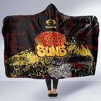 Gold Coast Suns Hooded Blanket Urban Graffiti Street Art - Bold Abstract Spray Paint