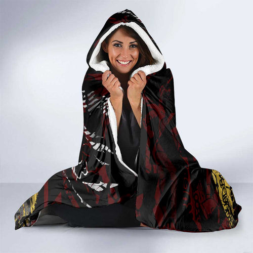 Gold Coast Suns Hooded Blanket Urban Graffiti Street Art - Bold Abstract Spray Paint