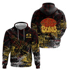 Gold Coast Suns Hoodie Urban Graffiti Street Art - Bold Abstract Spray Paint