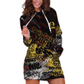 Gold Coast Suns Hoodie Dress Urban Graffiti Street Art - Bold Abstract Spray Paint