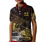 Gold Coast Suns Kid Polo Shirt Urban Graffiti Street Art - Bold Abstract Spray Paint