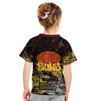 Gold Coast Suns Kid T Shirt Urban Graffiti Street Art - Bold Abstract Spray Paint