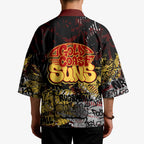 Gold Coast Suns Kimono Urban Graffiti Street Art - Bold Abstract Spray Paint