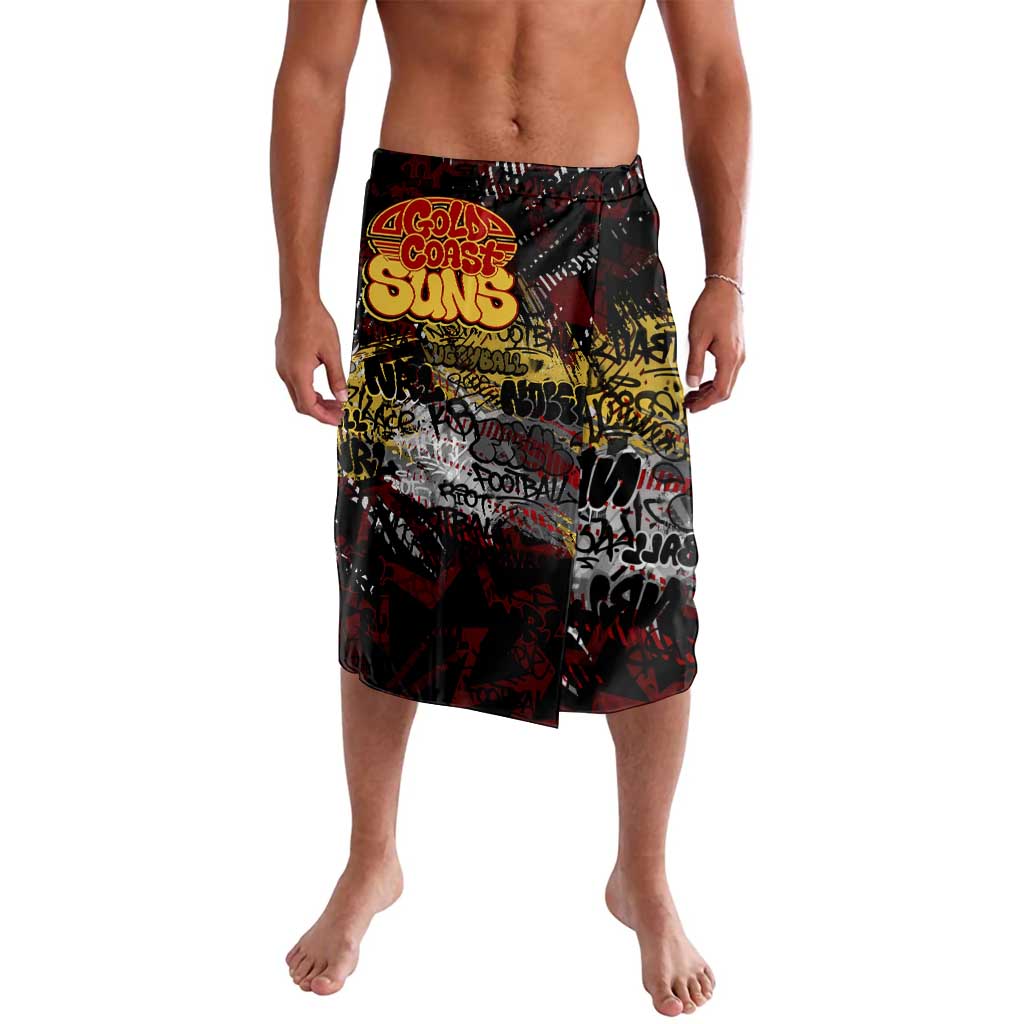 Gold Coast Suns Lavalava Urban Graffiti Street Art - Bold Abstract Spray Paint