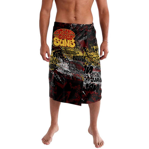 Gold Coast Suns Lavalava Urban Graffiti Street Art - Bold Abstract Spray Paint