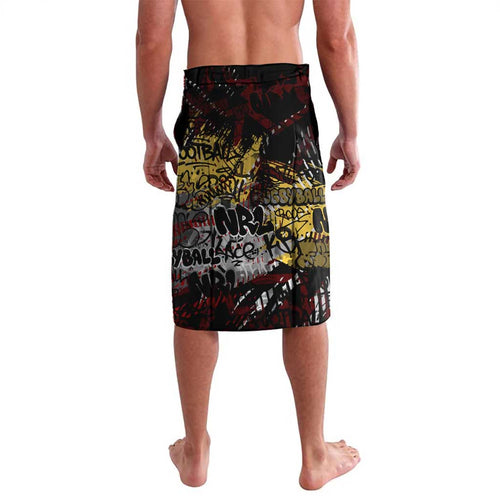 Gold Coast Suns Lavalava Urban Graffiti Street Art - Bold Abstract Spray Paint