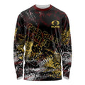 Gold Coast Suns Long Sleeve Shirt Urban Graffiti Street Art - Bold Abstract Spray Paint