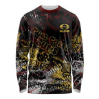 Gold Coast Suns Long Sleeve Shirt Urban Graffiti Street Art - Bold Abstract Spray Paint