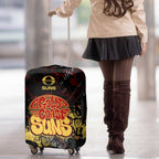 Gold Coast Suns Luggage Cover Urban Graffiti Street Art - Bold Abstract Spray Paint