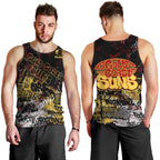 Gold Coast Suns Men Tank Top Urban Graffiti Street Art - Bold Abstract Spray Paint