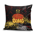 Gold Coast Suns Pillow Cover Urban Graffiti Street Art - Bold Abstract Spray Paint