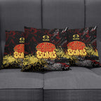 Gold Coast Suns Pillow Cover Urban Graffiti Street Art - Bold Abstract Spray Paint