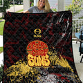Gold Coast Suns Quilt Urban Graffiti Street Art - Bold Abstract Spray Paint