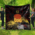 Gold Coast Suns Quilt Urban Graffiti Street Art - Bold Abstract Spray Paint