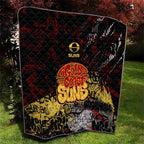 Gold Coast Suns Quilt Urban Graffiti Street Art - Bold Abstract Spray Paint