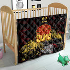Gold Coast Suns Quilt Urban Graffiti Street Art - Bold Abstract Spray Paint