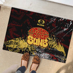 Gold Coast Suns Rubber Doormat Urban Graffiti Street Art - Bold Abstract Spray Paint