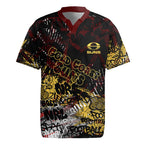 Gold Coast Suns Rugby Jersey Urban Graffiti Street Art - Bold Abstract Spray Paint