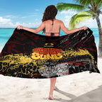 Gold Coast Suns Sarong Urban Graffiti Street Art - Bold Abstract Spray Paint