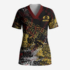 Gold Coast Suns Scrub Top Urban Graffiti Street Art - Bold Abstract Spray Paint