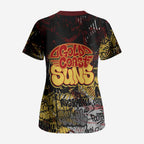 Gold Coast Suns Scrub Top Urban Graffiti Street Art - Bold Abstract Spray Paint