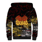 Gold Coast Suns Sherpa Hoodie Urban Graffiti Street Art - Bold Abstract Spray Paint