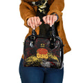 Gold Coast Suns Shoulder Handbag Urban Graffiti Street Art - Bold Abstract Spray Paint