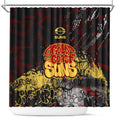 Gold Coast Suns Shower Curtain Urban Graffiti Street Art - Bold Abstract Spray Paint
