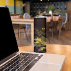 Gold Coast Suns Skinny Tumbler Urban Graffiti Street Art - Bold Abstract Spray Paint